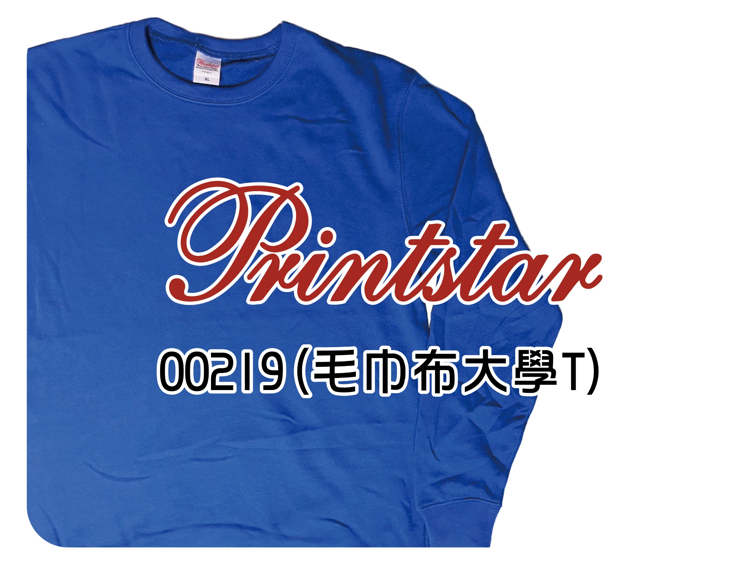 Printstar天竺棉毛巾布大學T-219系列