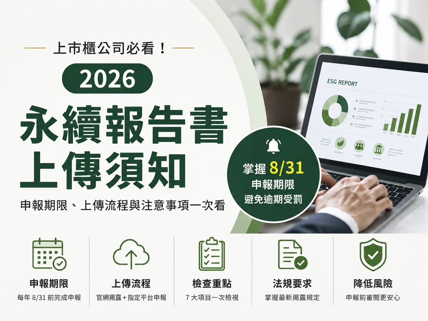 永續報告書上傳須知|2026申報期限、上傳流程與注意事項一次看