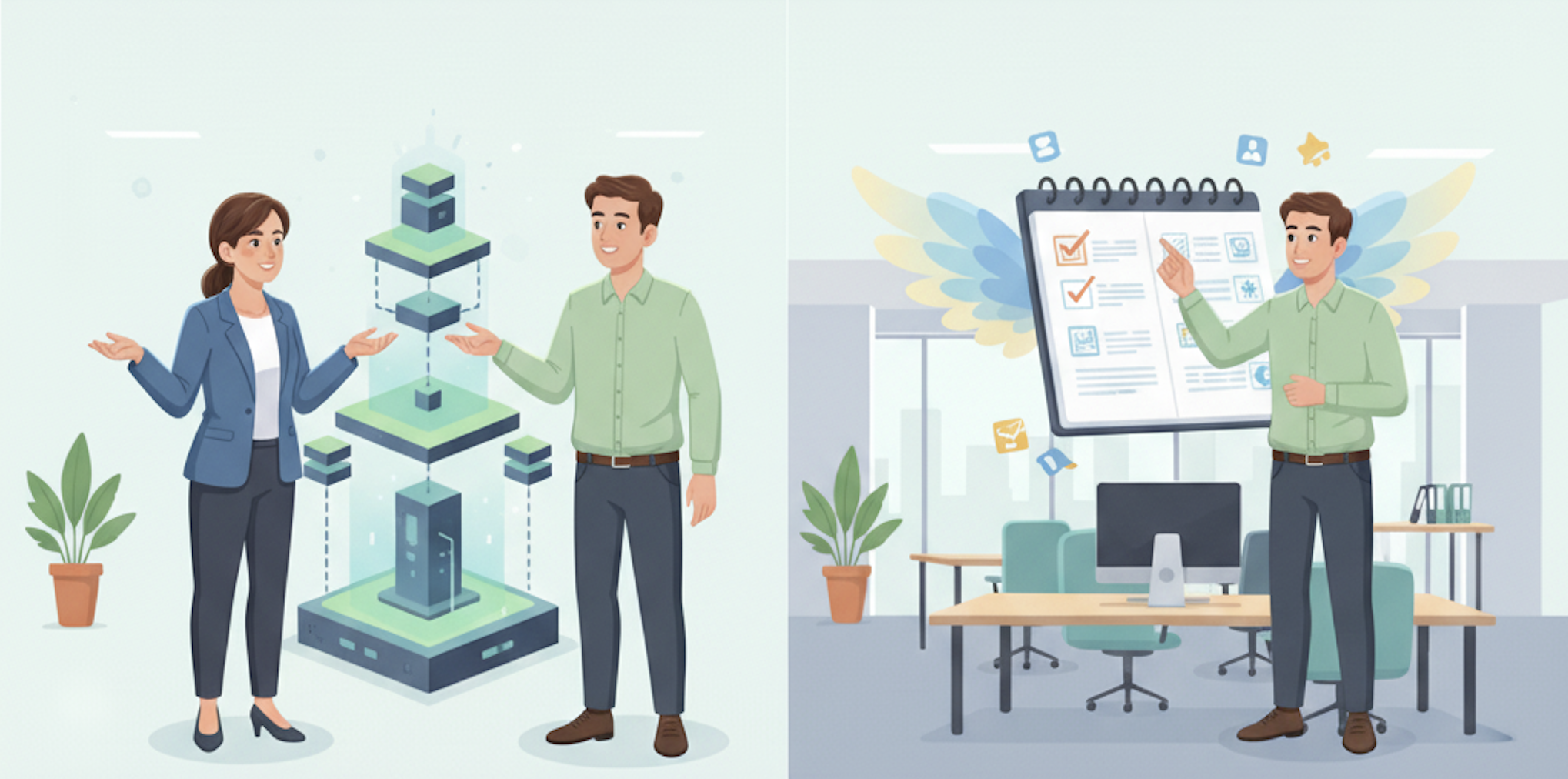 企業數位化下一步:ERP 打地基,Notion 長翅膀|中小企業的混合式數位治理策略 封面