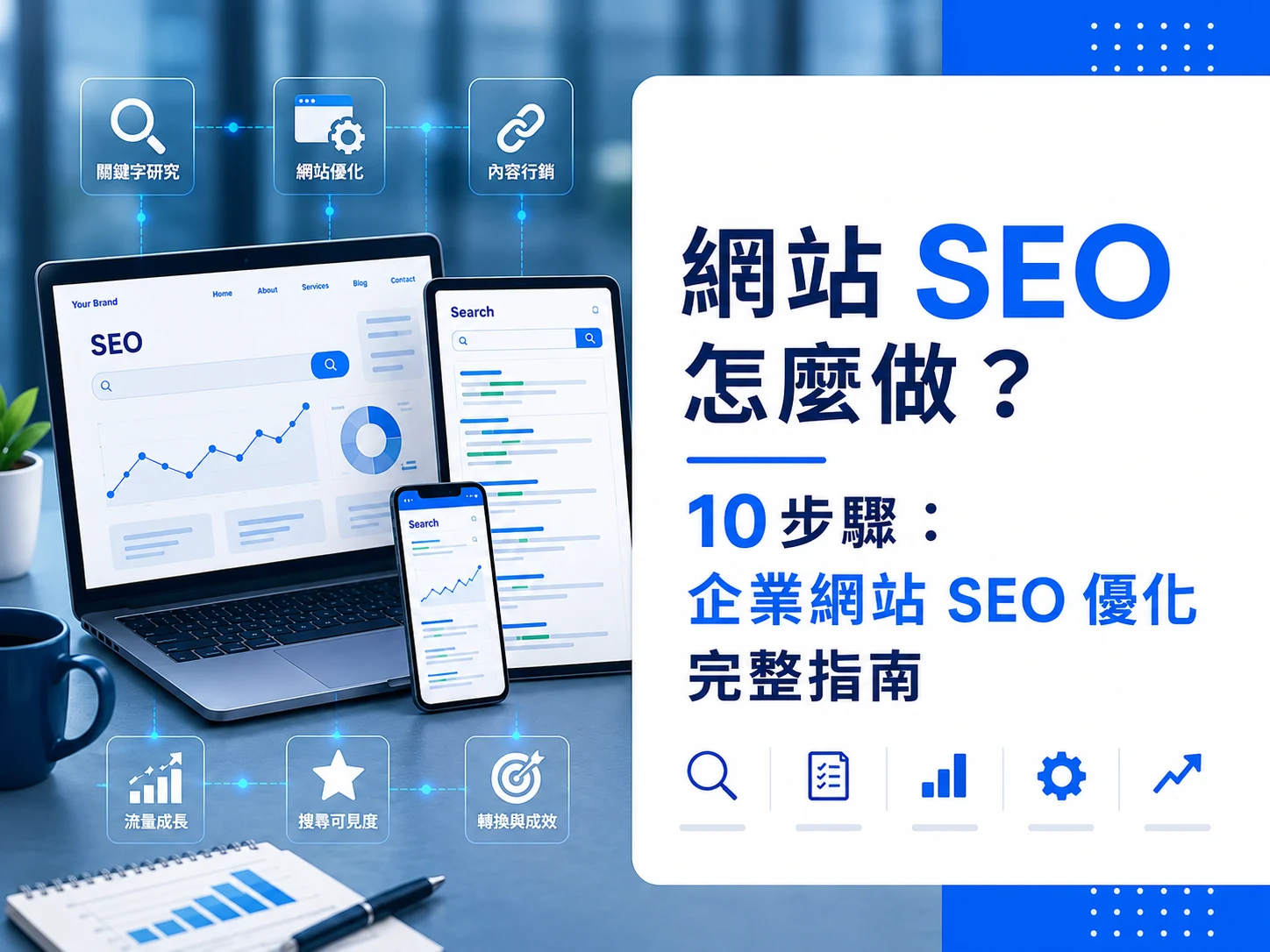 網站 SEO 怎麼做?10步驟:企業網站 SEO 優化完整指南