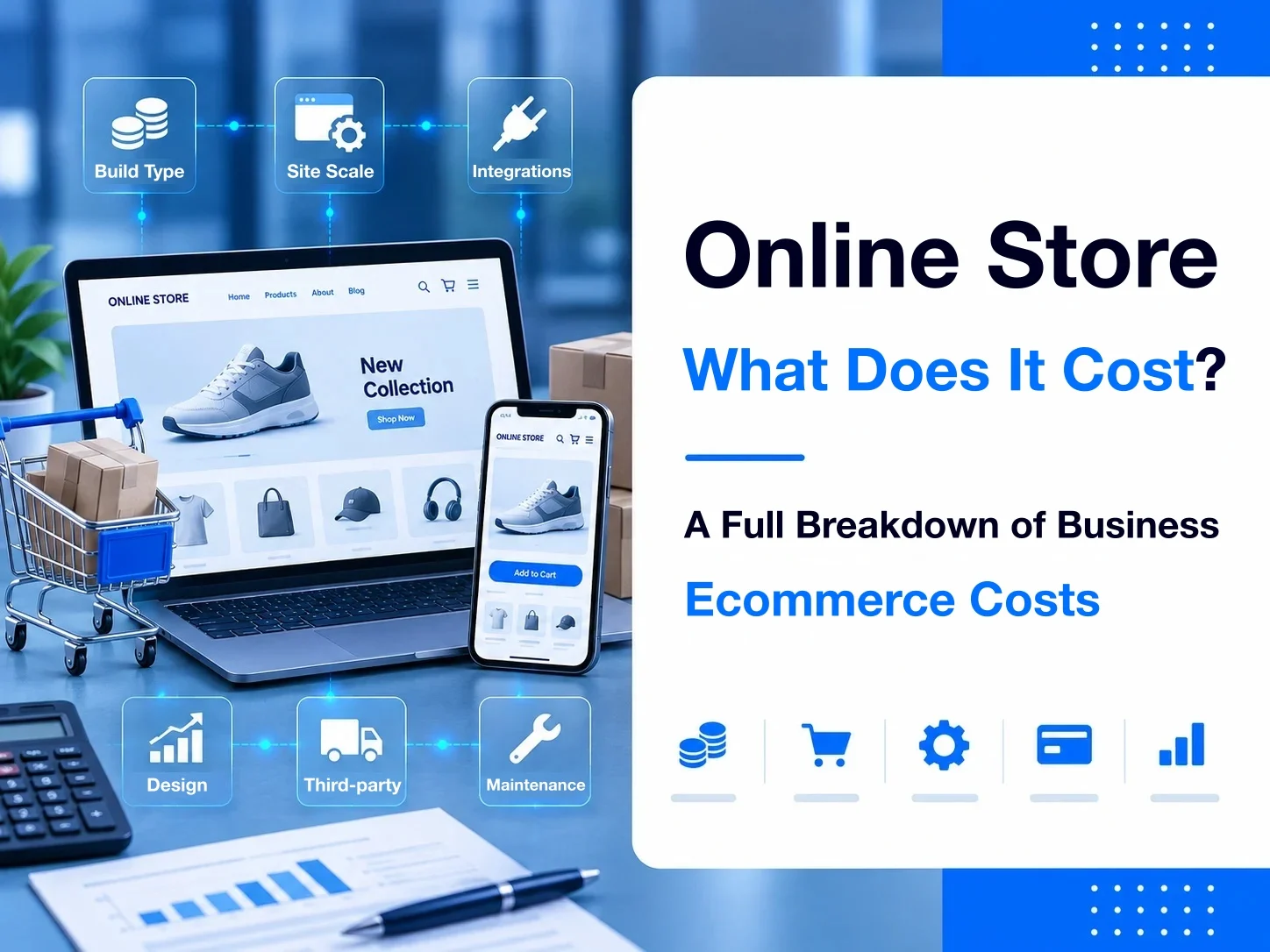 What does an online store cost? Six factors in a business ecommerce budget