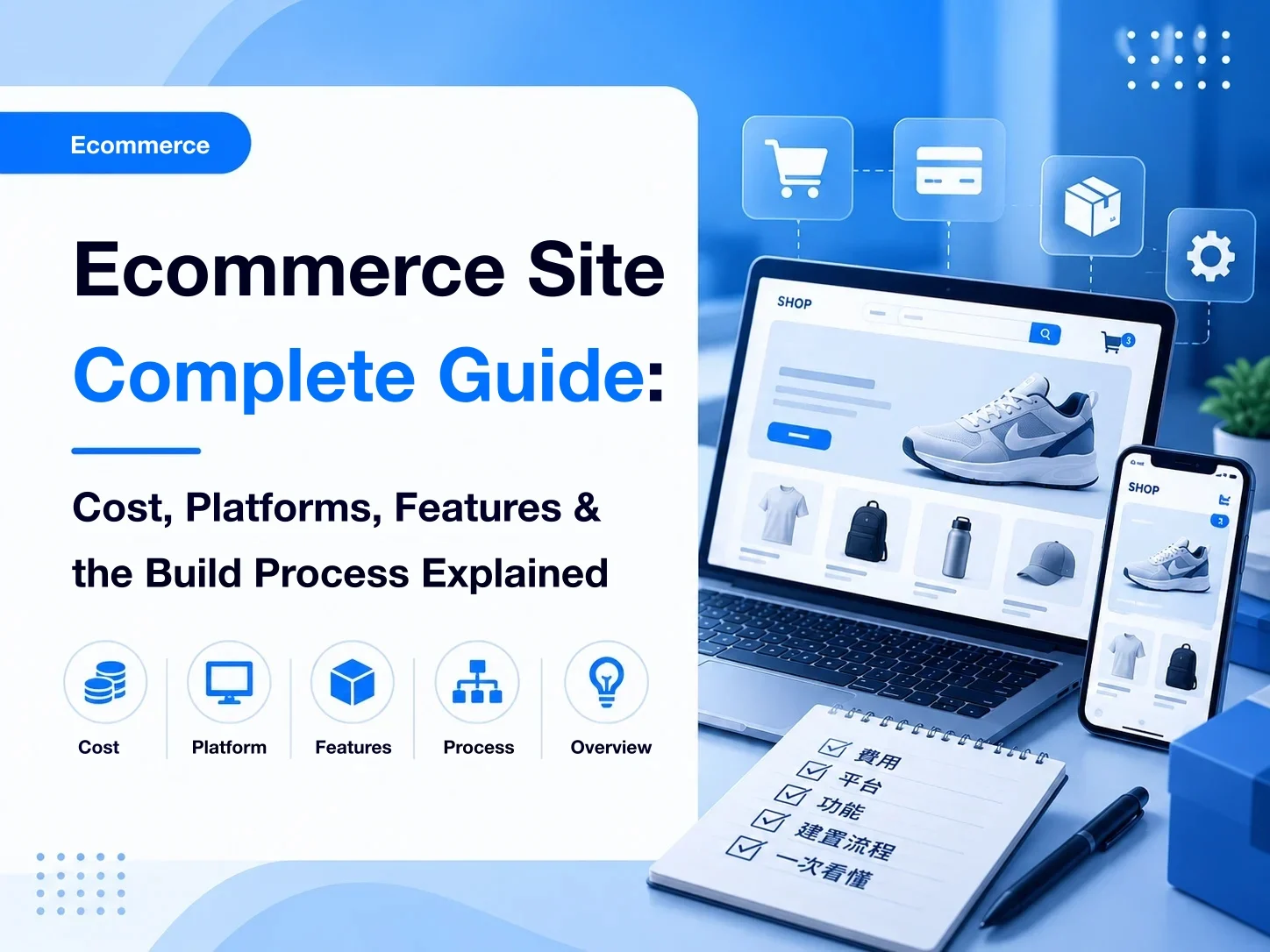 Building an ecommerce site: cost, platform, features, and the process
