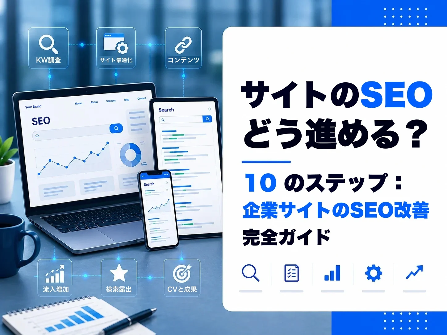 企業サイトのSEO:手順どおりに進める
