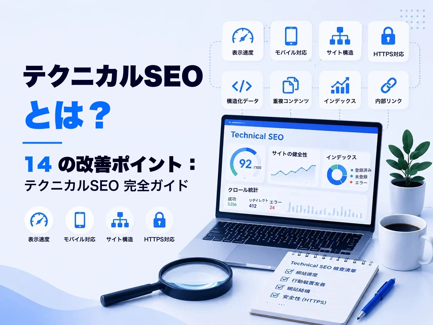 テクニカルSEOとは?押さえる14の改善ポイント