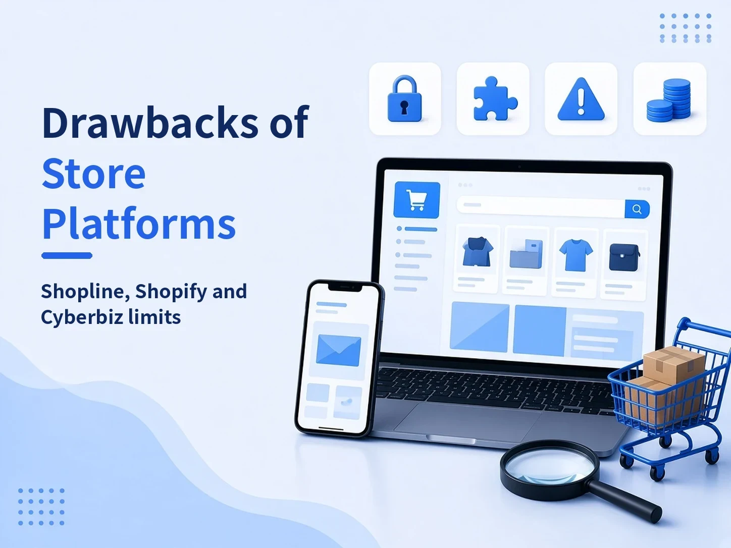 開店平台缺點有哪些?Shopline、Shopify、Cyberbiz 限制整理